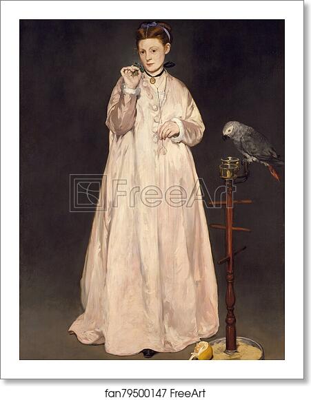 Free art print of Young Lady in 1866 by Édouard Manet