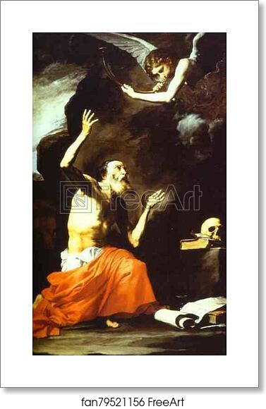 Free art print of St. Jerome and the Angel of Judgment by Jusepe De Ribera Free art print of St. Jerome and the Angel of Judgment by Jusepe De Ribera