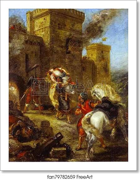 Free art print of The Abduction of Rebecca by Eugène Delacroix Free art print of The Abduction of Rebecca by Eugène Delacroix