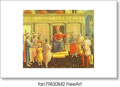 Free art print of San Marco Altarpiece: Cosmas and Damian before Lycias by Fra Angelico