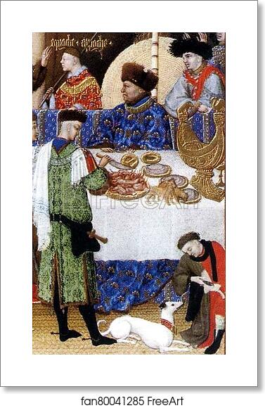 Free art print of Les tr�s riches heures du Duc de Berry. January. A New Year's Day Feast including Jean de Berry. Detail by Limbourg Brothers Free art print of Les tr�s riches heures du Duc de Berry. January. A New Year's Day Feast including Jean de Berry. Detail by Limbourg Brothers