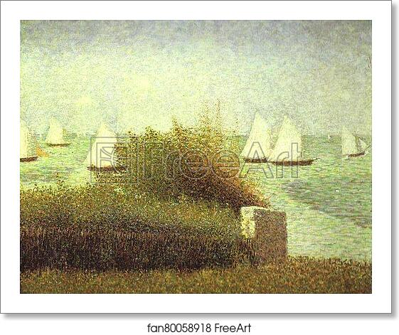Free art print of La Rade de Grandcamp by Georges Seurat Free art print of La Rade de Grandcamp by Georges Seurat