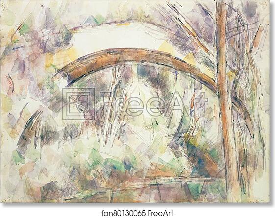 Free art print of The Bridge of Trois-Sautets by Paul Cézanne