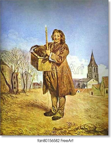 Free art print of The Savoyard with a Marmot by Jean-Antoine Watteau