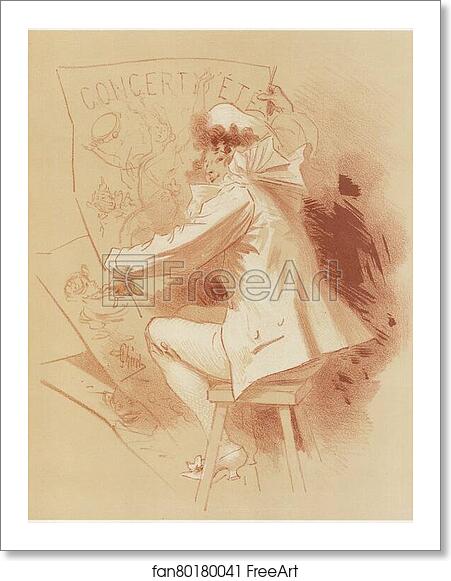 Free art print of Original drawing for the cover of Les Maîtres de l’Affiche from issue 1, Dec 1895 by Jules Chéret Free art print of Original drawing for the cover of Les Maîtres de l’Affiche from issue 1, Dec 1895 by Jules Chéret