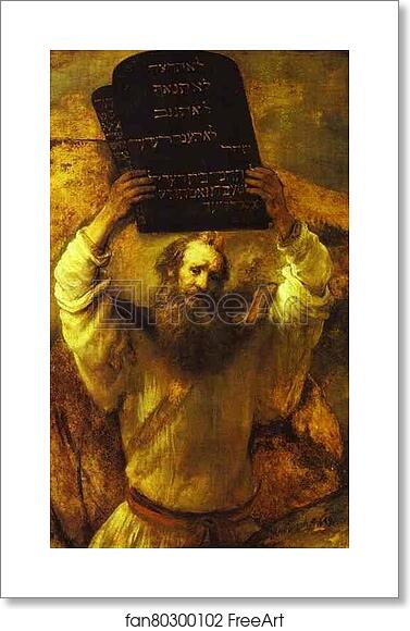 Free art print of Moses Smashing the Tables of the Law by Rembrandt Harmenszoon Van Rijn Free art print of Moses Smashing the Tables of the Law by Rembrandt Harmenszoon Van Rijn