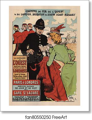 Free art print of La Cie de l'Ouest : "Paris-Londres". by Jules-Alexandre Grün Free art print of La Cie de l'Ouest : "Paris-Londres". by Jules-Alexandre Grün