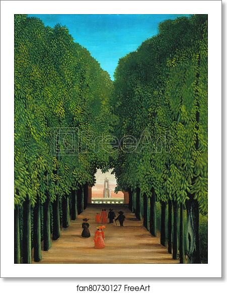 Free art print of The Avenue in the Park at Saint Cloud by Henri Rousseau Free art print of The Avenue in the Park at Saint Cloud by Henri Rousseau