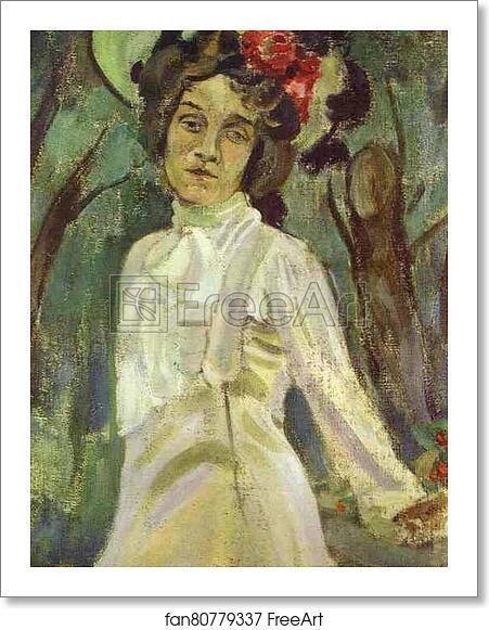 Free art print of Portrait of Nadezhda Staniukovich by Victor Borisov-Musatov