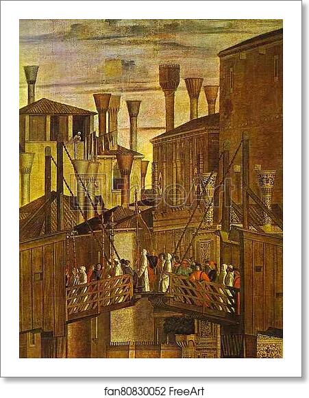 Free art print of Healing of a Madman. Detail by Vittore Carpaccio Free art print of Healing of a Madman. Detail by Vittore Carpaccio