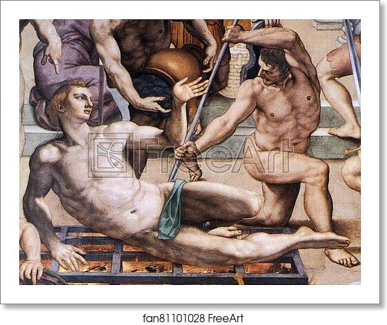 Free art print of Martyrdom of St. Lawrence. Detail by Agnolo Bronzino Free art print of Martyrdom of St. Lawrence. Detail by Agnolo Bronzino