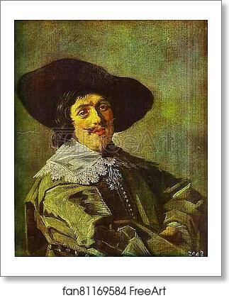 Free art print of Portrait of Young Man in a Yellowish Grey Coat by Frans Hals