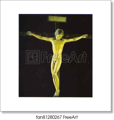 Free art print of Crucifix from the Santo Spirito Convent by Michelangelo