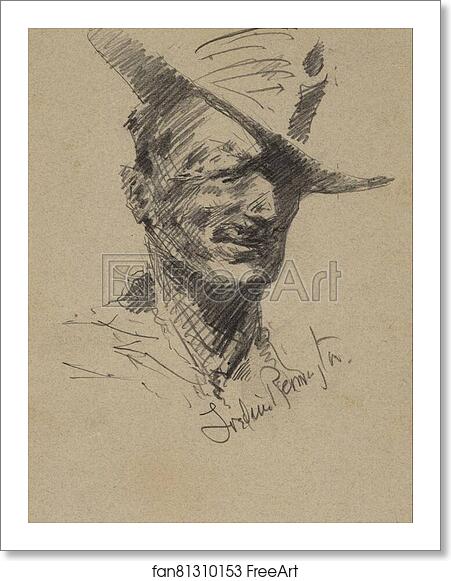 Free art print of Self Portrait by Frederic Remington Free art print of Self Portrait by Frederic Remington
