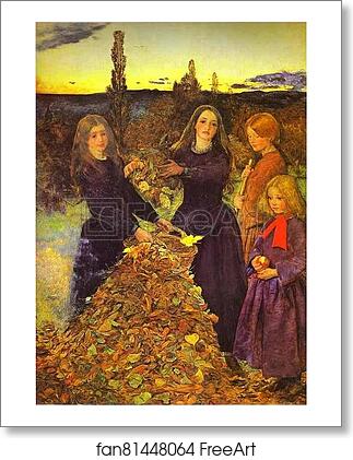 Free art print of Autumn Leaves by Sir John Everett Millais