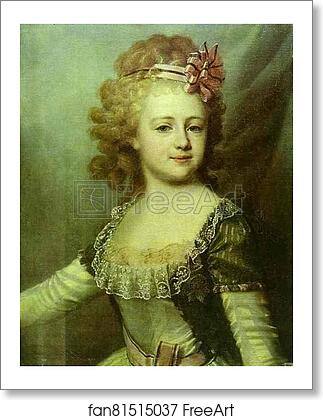 Free art print of Portrait of Grand Duchess Alexandra Pavlovna as a Child by Dmitry Levitzky