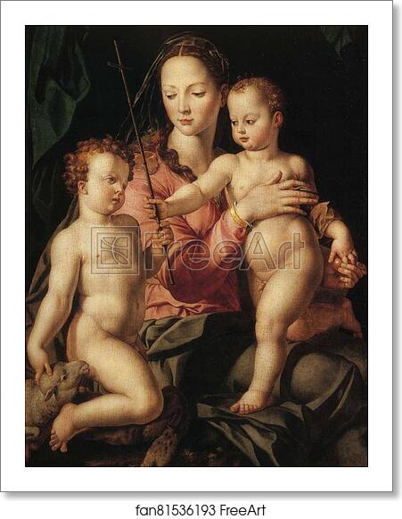 Free art print of The Madonna and Child with the Infant St. John the Baptist by Agnolo Bronzino Free art print of The Madonna and Child with the Infant St. John the Baptist by Agnolo Bronzino