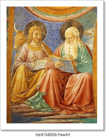 Free art print of The Evangelists Luke and John. Detail by Benozzo Gozzoli Free art print of The Evangelists Luke and John. Detail by Benozzo Gozzoli