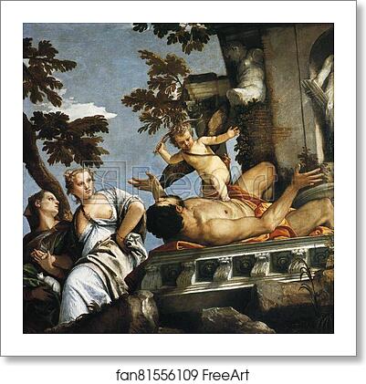 Free art print of Allegory of Love II Scorn by Paolo Veronese