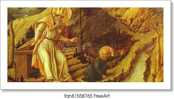 Free art print of Vision of St. Augustine by Fra Filippo Lippi