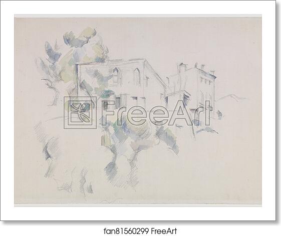 Free art print of View of the Château Noir by Paul Cézanne