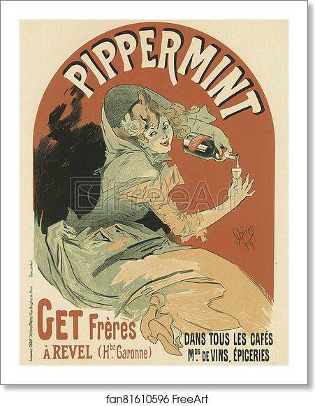 Free art print of Pippermint by Jules Chéret