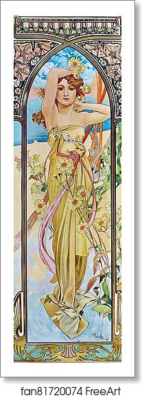 Free art print of Day Break by Alphonse Mucha Free art print of Day Break by Alphonse Mucha