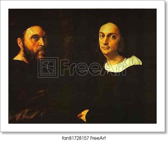 Free art print of Double Portrait of Andrea Navagero and Agostino Beazzano by Raphael Free art print of Double Portrait of Andrea Navagero and Agostino Beazzano by Raphael
