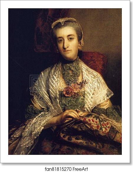 Free art print of Caroline, Lady Holland by Sir Joshua Reynolds