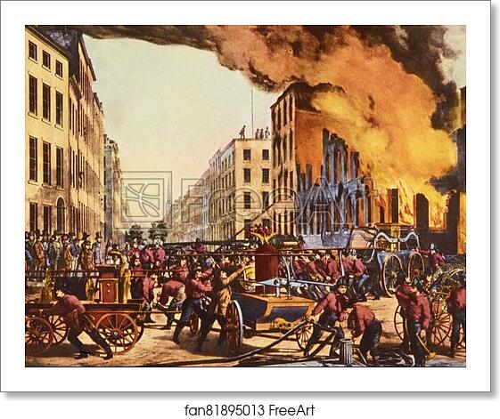 Free art print of The Life of a Fireman by Currier & Ives Free art print of The Life of a Fireman by Currier & Ives