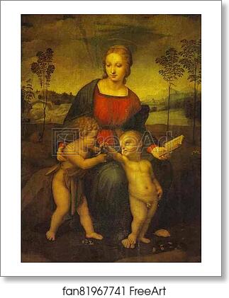Free art print of Madonna with the Goldfinch by Raphael