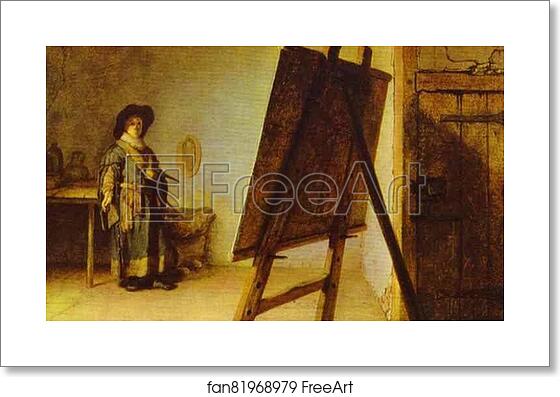 Free art print of An Artist in His Studio by Rembrandt Harmenszoon Van Rijn Free art print of An Artist in His Studio by Rembrandt Harmenszoon Van Rijn
