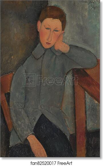 Free art print of The Boy by Amedeo Modigliani