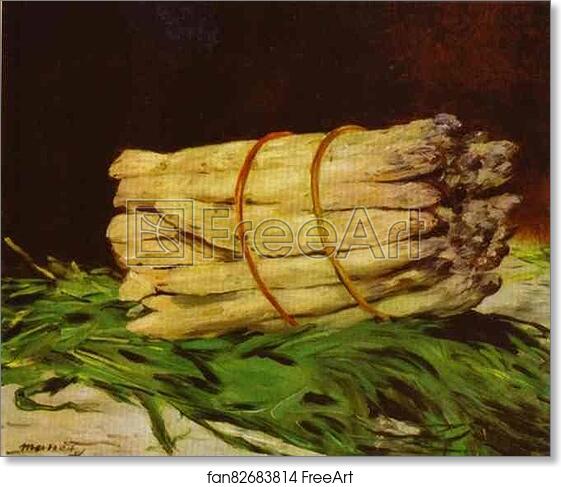 Free art print of Bundle of Asparagus by Edouard Manet