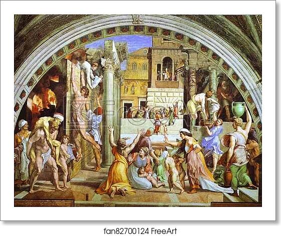 Free art print of The Burning of the Borgo by Raphael Free art print of The Burning of the Borgo by Raphael