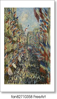 Free art print of The Rue Montorgueil in Paris. Celebration of June 30, 1878 by Claude Monet Free art print of The Rue Montorgueil in Paris. Celebration of June 30, 1878 by Claude Monet