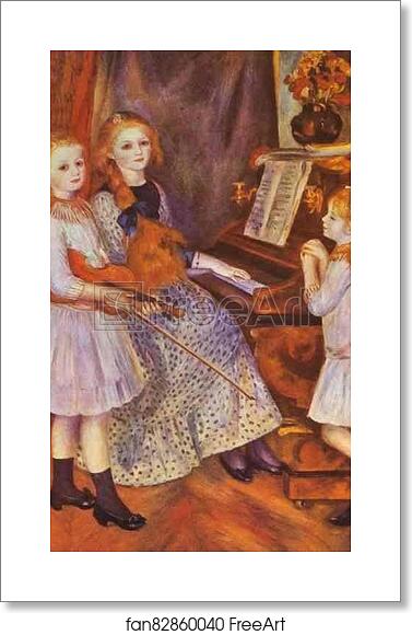 Free art print of The Daughters of Catulle Mendés by Pierre-Auguste Renoir Free art print of The Daughters of Catulle Mendés by Pierre-Auguste Renoir