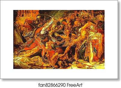 Free art print of The Revolt of Cairo by Anne-Louis Girodet De Roussy-Trioson