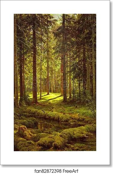 Free art print of Coniferous Forest. Sunny Day by Ivan Shishkin Free art print of Coniferous Forest. Sunny Day by Ivan Shishkin