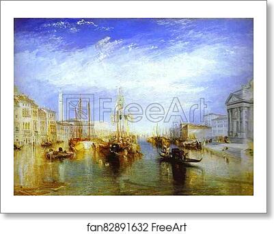 Free art print of The Grand Canal, Venice by Joseph Mallord William Turner