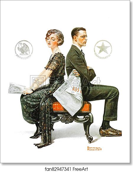 Free art print of Saturday Evening Post cover – "Election Debate" by Norman Rockwell Free art print of Saturday Evening Post cover – "Election Debate" by Norman Rockwell