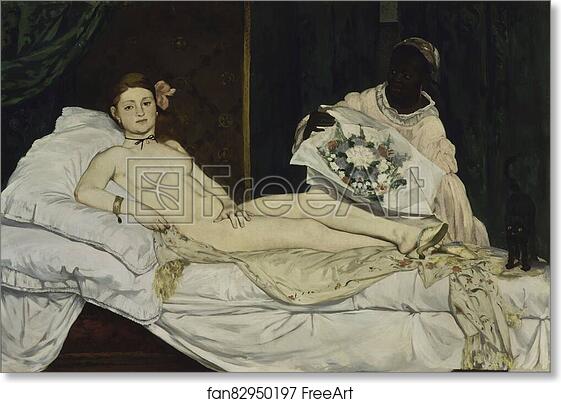 Free art print of Olympia by Édouard Manet
