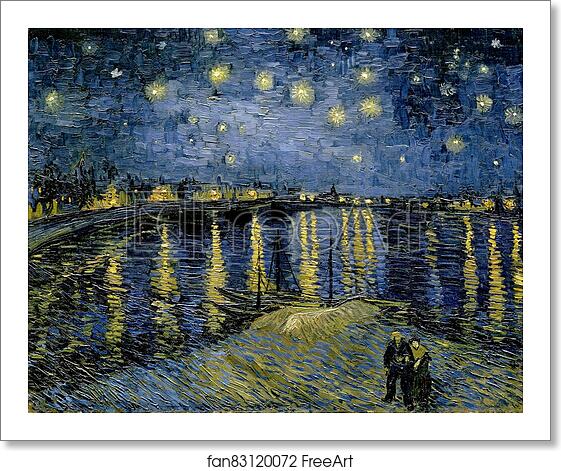Free art print of Starry night over the Rhône by Vincent Van Gogh Free art print of Starry night over the Rhône by Vincent Van Gogh