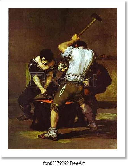 Free art print of La fragna (The Smithy) by Francisco De Goya Y Lucientes Free art print of La fragna (The Smithy) by Francisco De Goya Y Lucientes