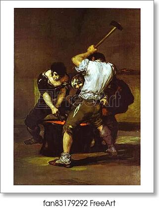 Free art print of La fragna (The Smithy) by Francisco De Goya Y Lucientes Free art print of La fragna (The Smithy) by Francisco De Goya Y Lucientes