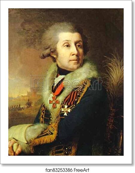 Free art print of Portrait of F. A. Borovsky by Vladimir Borovikovsky Free art print of Portrait of F. A. Borovsky by Vladimir Borovikovsky