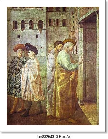 Free art print of Healing of a Cripple and the Raising of Tabitha. Detail by Masolino Da Panicale Free art print of Healing of a Cripple and the Raising of Tabitha. Detail by Masolino Da Panicale