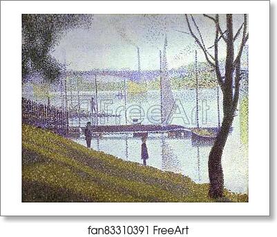Free art print of The Bridge at Courbevoie by Georges Seurat