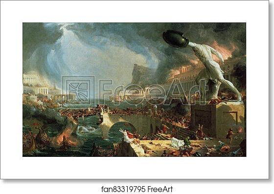 Free art print of The Course of Empire: Destruction by Thomas Cole Free art print of The Course of Empire: Destruction by Thomas Cole