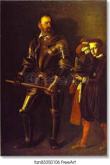 Free art print of Portrait of Alof de Wignacourt by Caravaggio